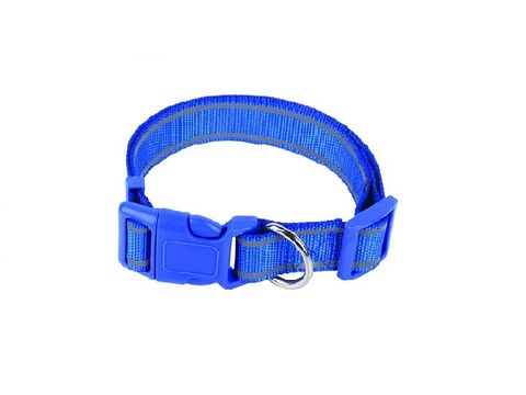 Tatrapet Benny obojek na psa Basic 25 mm x 35-50 cm nylon reflexní modrý