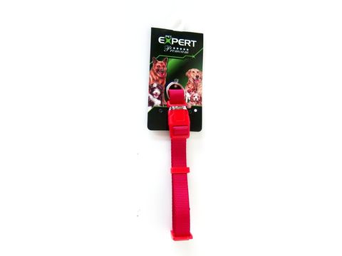 Tatrapet Pet Expert obojek na psa Basic 15 mm x 25-40 cm nylon červený