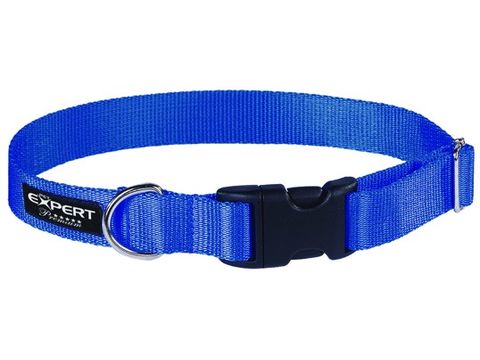 Tatrapet Pet Expert obojek na psa Basic 25 mm x 40 - 60 cm nylon reflexní modrý