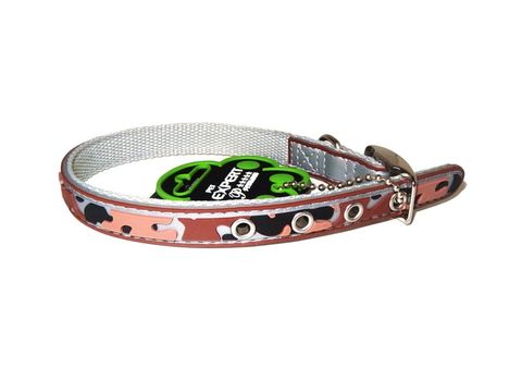 Tatrapet Pet Expert obojek na psa 12 mm  x  23 - 28 cm 3D podklad hnědý