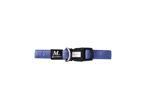 Nayeco obojek Macleathet Star koženkový modrý 10 mm x 20 - 30 cm 