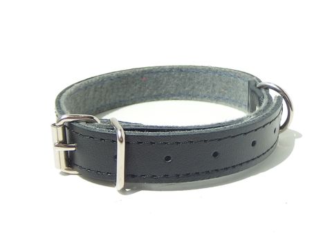 Sedlářství Doležel Obojek na psa kožený střední 40cm/16mm černý