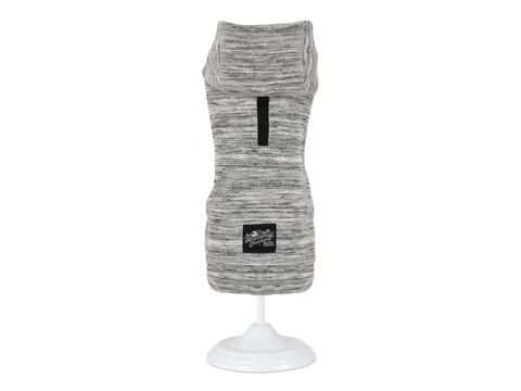 Nayeco mikina pro psa délka 40 cm, obvod 54 cm s kapucí šedá doprodej