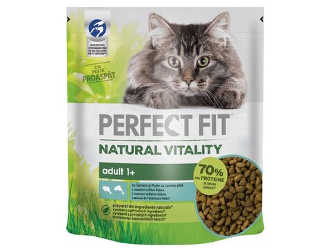 Perfect fit Natural Vitality cat Adult 650 g losos s bílou rybou 