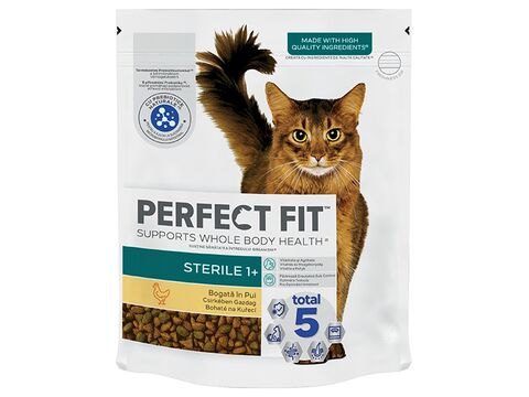 Perfect fit cat Adult Sterile 750 g kuře + dárek hravá miska