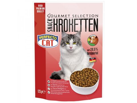 Perfecto Cat Kroketten snack 20,5 % hovězí 125 g 