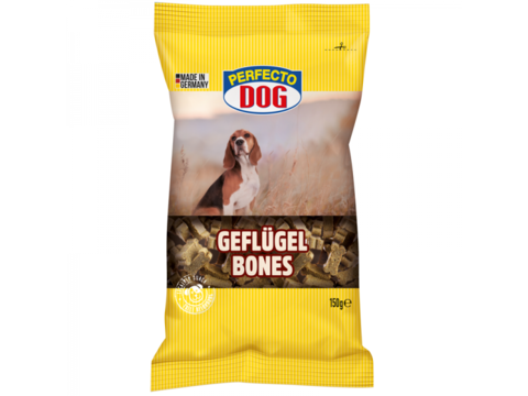 Perfecto Dog Kostičky s drůbežím 150g  