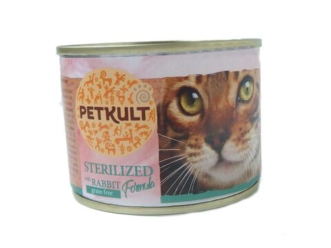 Petkult Sterilized adult 185 g králík grain free 