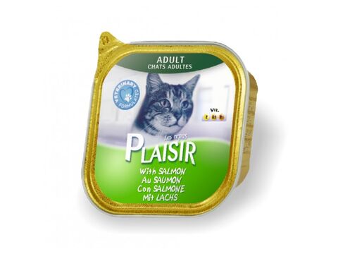 PLAISIR vanička 100g  pro dospělé i sterilizované kočky losos 