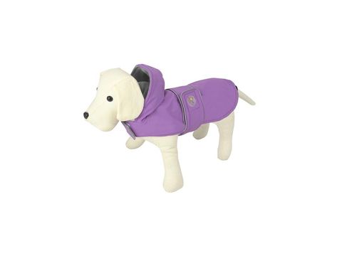 Nayeco pláštěnka pro psa zateplená s kapucí fialová 50 cm  délka 50 obvod 72 - 78 cm dopro
