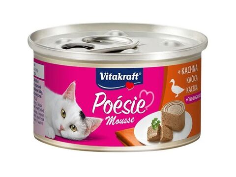Vitakraft Poésie Mousse kachna 85 g konzerva+dárek Vitakraft cat Yums 12 g játrovka