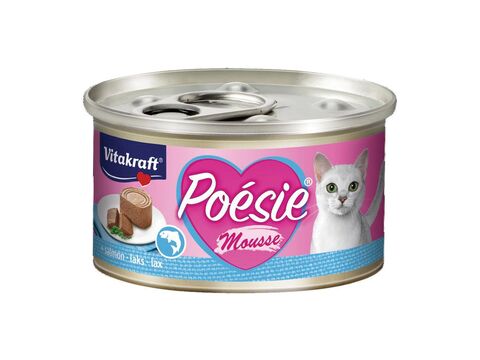 Vitakraft Poésie Mousse losos 85 g konzerva+dárek Vitakraft cat Yums 12 g játrovka