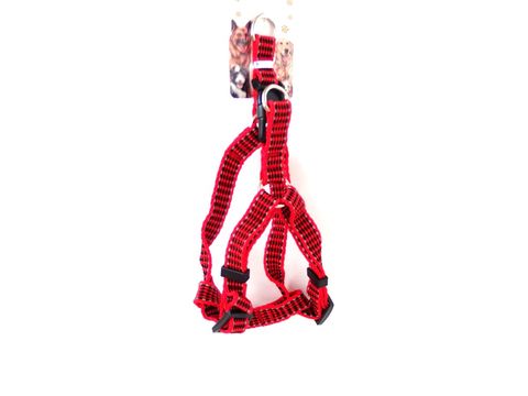 Tatrapet Benny postroj Basic nylon 15 mm x 30 - 45 cm reflexní červený