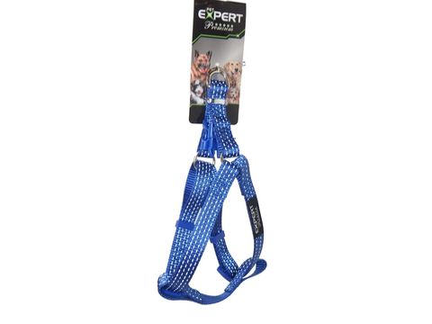 Tatrapet Pet Expert postroj Basic nylon 15 mm x 30 - 50 cm reflexní modrý