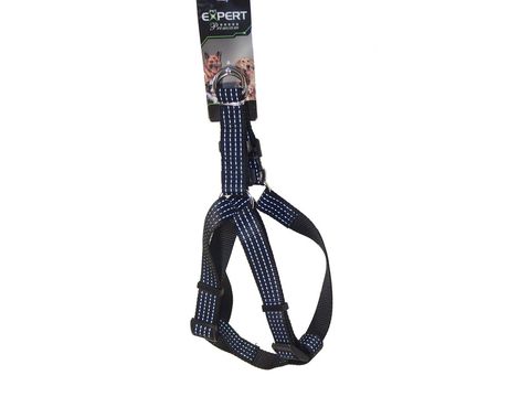 Tatrapet Pet Expert postroj Basic nylon 25 mm x 50 - 75 cm reflexní černý