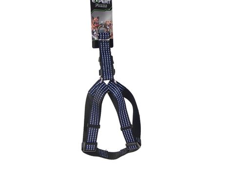 Tatrapet Pet Expert postroj Basic nylon 25 mm x 50 - 75 cm reflexní černý