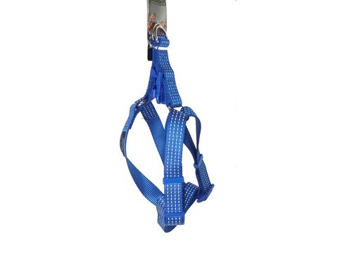 Tatrapet Pet Expert postroj Basic nylon 25 mm x 50 - 75 cm reflexní modrý