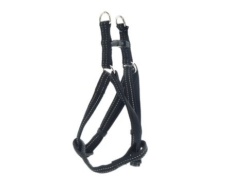 Nayeco postroj Basic Negro nylon reflexní černý 10 mm x 25 - 40 cm