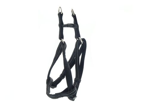 Nayeco postroj Basic Negro nylon reflexní černý 10 mm x 25 - 40 cm