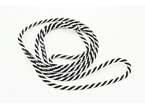 Předváděcí vodítko spirála průměr 6 mm /150 cm černo-bílé