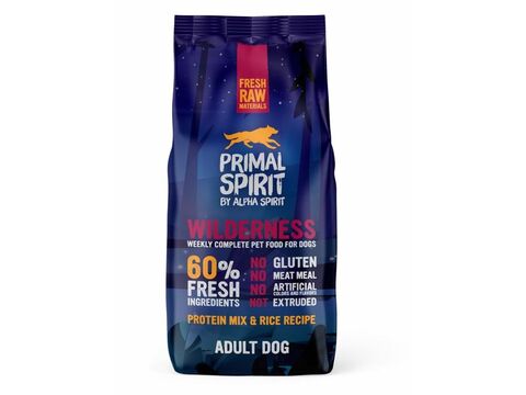 Primal Spirit Dog 60% Wilderness 12 kg za studena lisované granule iberské prase,kuř 1.207