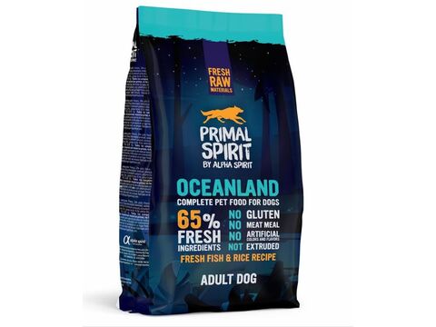 Primal Spirit Dog 65% Oceanland 1 kg za studena lisované granule ryba,kuře 1.204