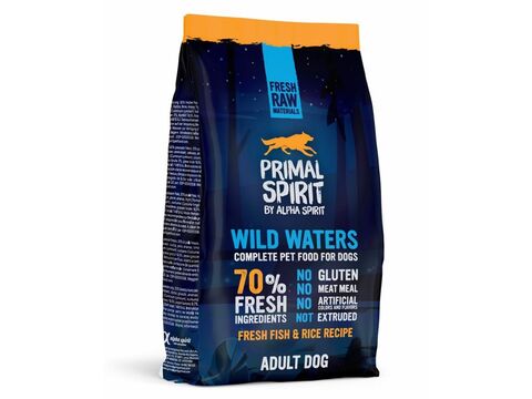 Primal Spirit Dog 70% Wild Waters 1 kg za studena lisované granule kuře,ryba 1.200