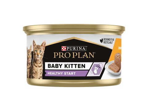 PRO PLAN Baby Kitten HEALTHY START kuře kousky v paštice 85 g konzerva 