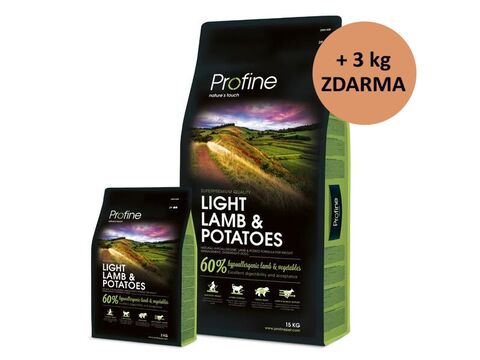 Profine Light lamb & potatoes 15 kg + 3 kg 13.535