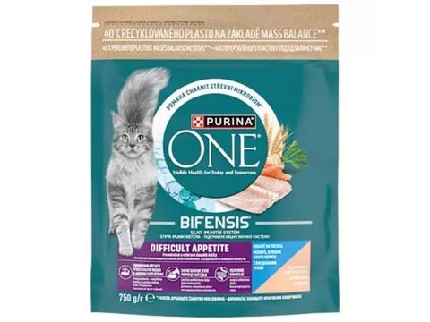 Purina ONE BIFENSIS Difficult Appetite 750 g s treskou a pstruhem
