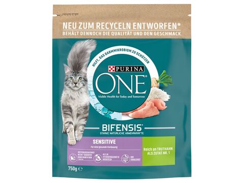 Purina ONE Sensitive adult cat 800 g krůta a rýže 