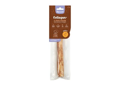 Record svačinka pro psy kolagen s kachní tyčinka  L 84 g, 3 x 22 cm