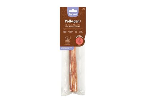 Record svačinka pro psy kolagen s lososová tyčinka L 84 g, 3 x 22 cm