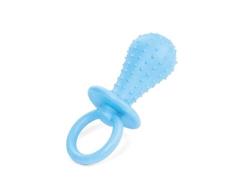 Record hračka pro psa dudlík 14 cm guma TPR, modrá