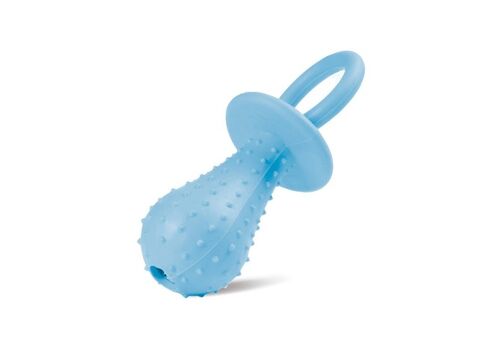 Record hračka pro psa dudlík 14 cm guma TPR, modrá