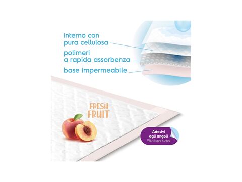 Record plenová podložka BestBone 30 ks 60 x 90 cm, 682 g s lepícími rožky a ovocnou vůní