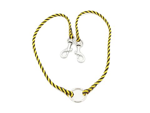 Rozdvojka spirála průměr 4 mm/ 2x30 cm černo-žlutá