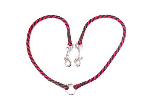 Rozdvojka spirála průměr 6 mm/ 2x30 cm černo-červená