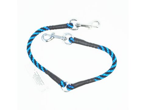Rozdvojka spirála průměr 10 mm/ 2x30 cm černo-modrá