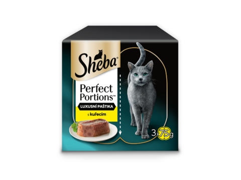 Sheba luxusní paštika kuře vanička 6 x 37,5 g 