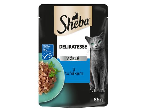 Sheba Delikatesse v želé tuňák 85 g kapsa 