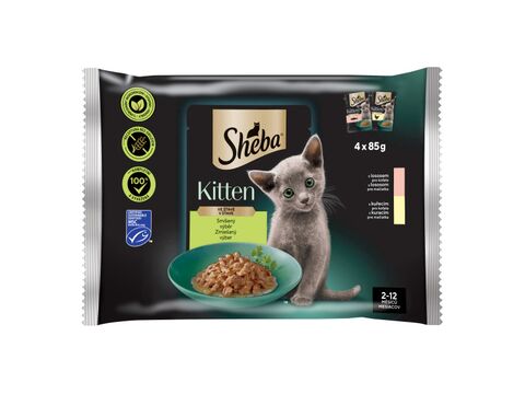 Sheba Junior Mix výběr 4 x 8 5 g