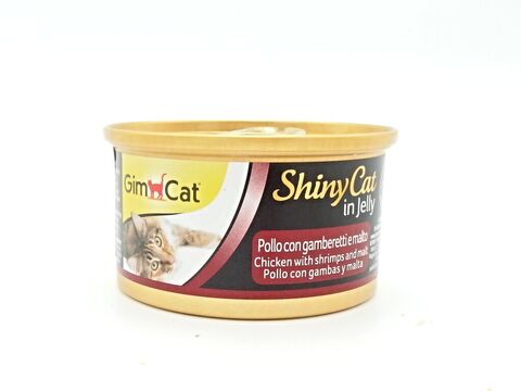 Gimcat shinyCat filet kuře a kreveta a maltoza 70g ve šťávě