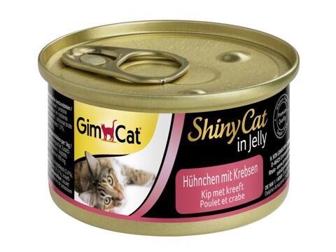 Gimcat shinyCat kuře s krabem 70g v želé