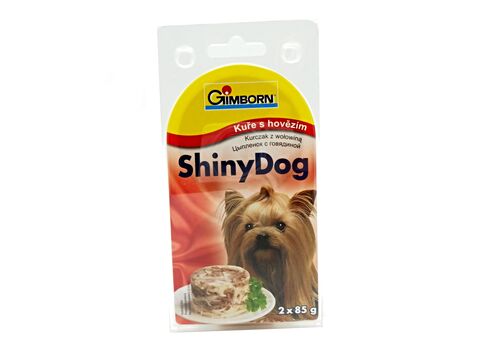 Shiny dog kuře s hovězím 2 x 85 g  