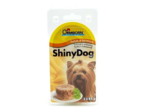 Shiny dog tuňák s hovězím 2 x 85 g  