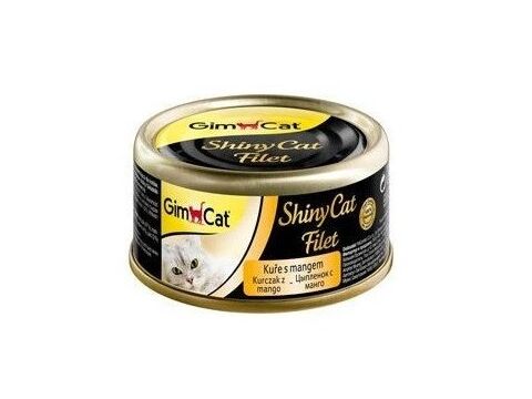 Gimcat shinyCat kuře s mangem 70g v želé