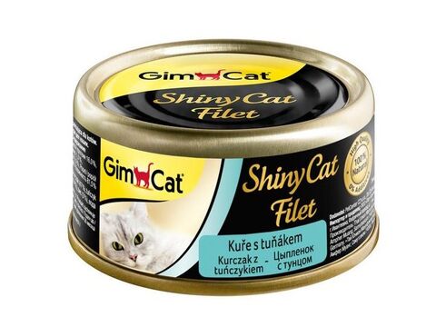 Gimcat shinyCat kuře s tuňákem 70g v želé