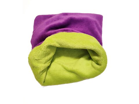 Spací pytel mini  3 v 1 a3 38 x 40 cm fialová / sv.zelená  pro fretku