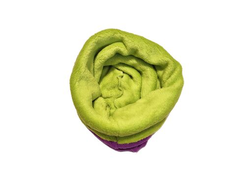 Spací pytel mini  3 v 1 a3 38 x 40 cm fialová / sv.zelená  pro fretku